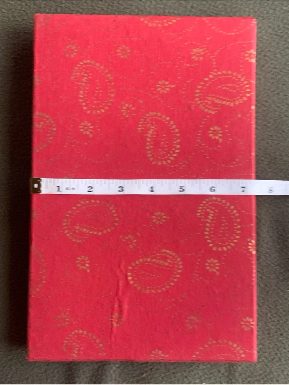 Decorative gift boxes and bag. 4 boxes, 1 bag. Red, gold, cream.